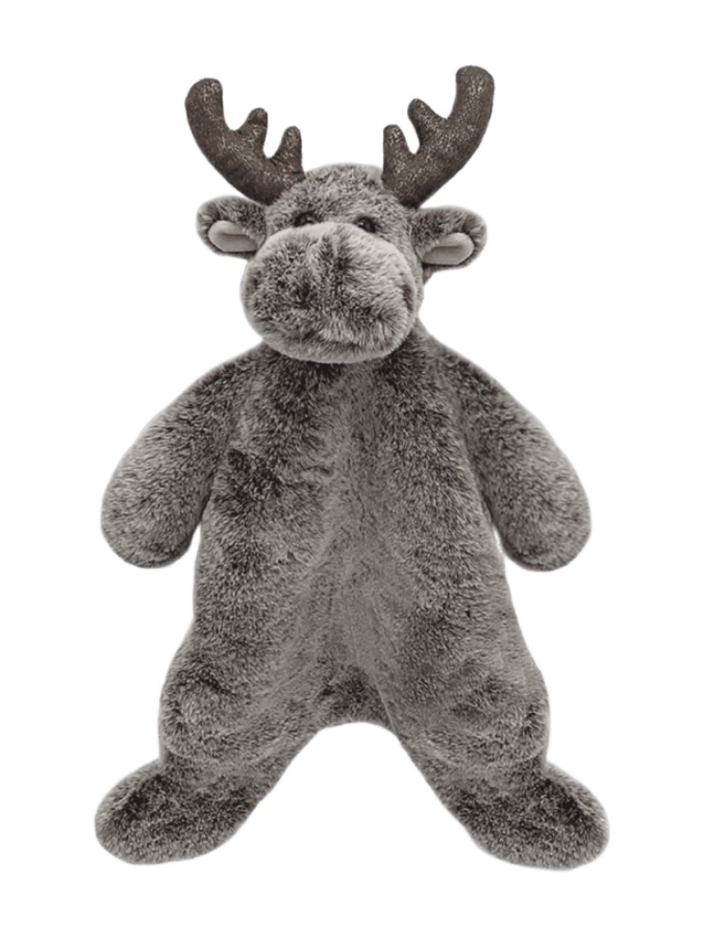 Mon Ami Marley Moose Flat Plush Stuffed Animal Lovey Baby Security Blanket Brown